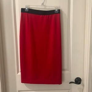 Alfani red pencil skirt.